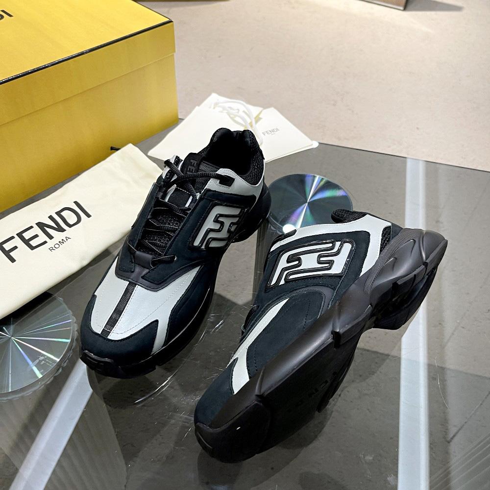 Fendi Faster Trainers Leather Low-Tops Sneakers - PerfectKickZ