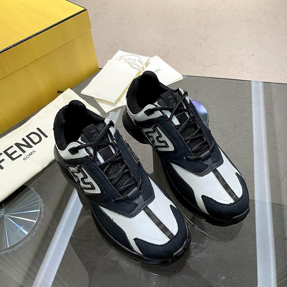 Fendi Faster Trainers Leather Low-Tops Sneakers - PerfectKickZ