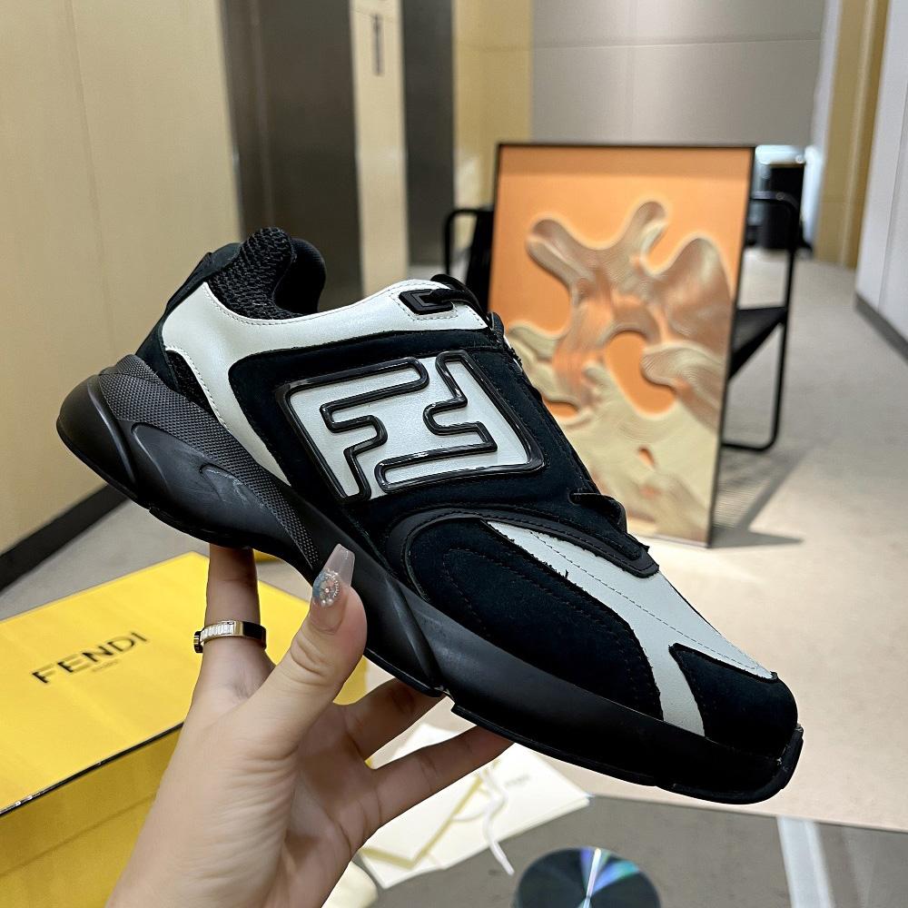 Fendi Faster Trainers Leather Low-Tops Sneakers - PerfectKickZ