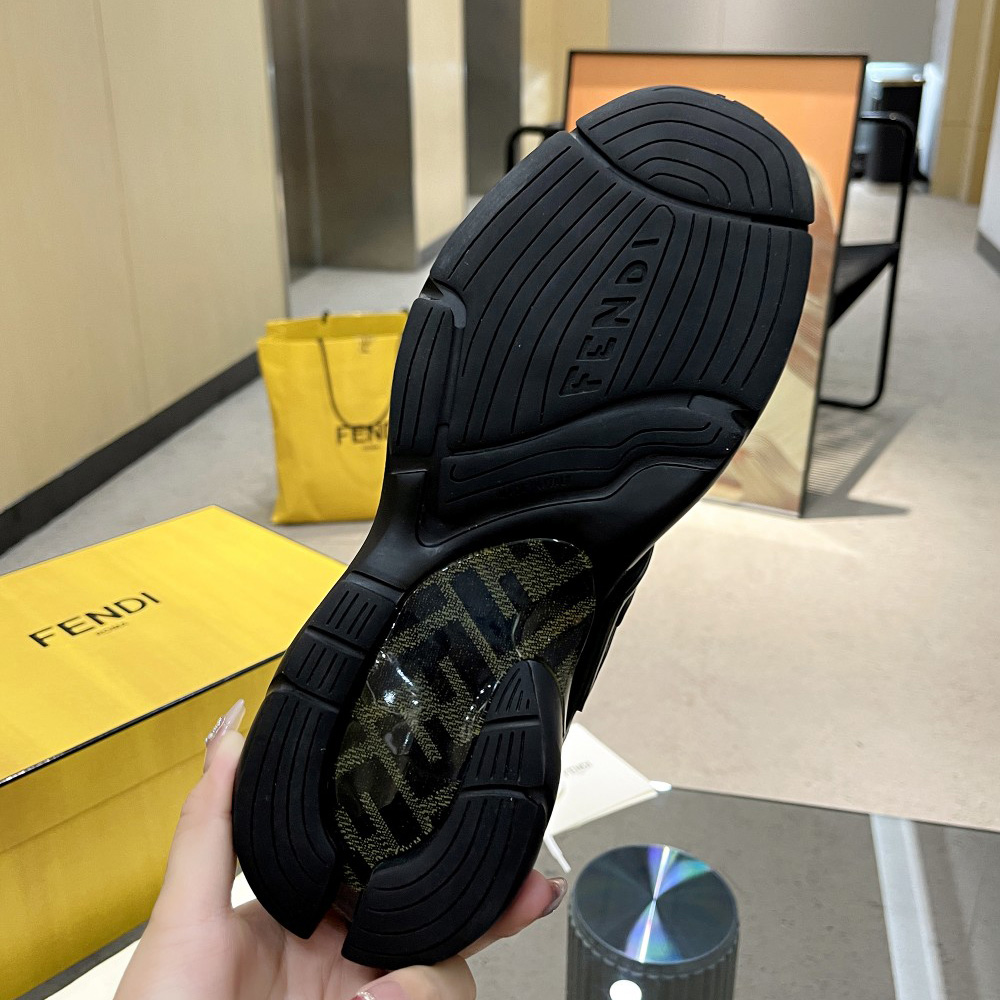 Fendi Faster Trainers Leather Low-Tops Sneakers - PerfectKickZ