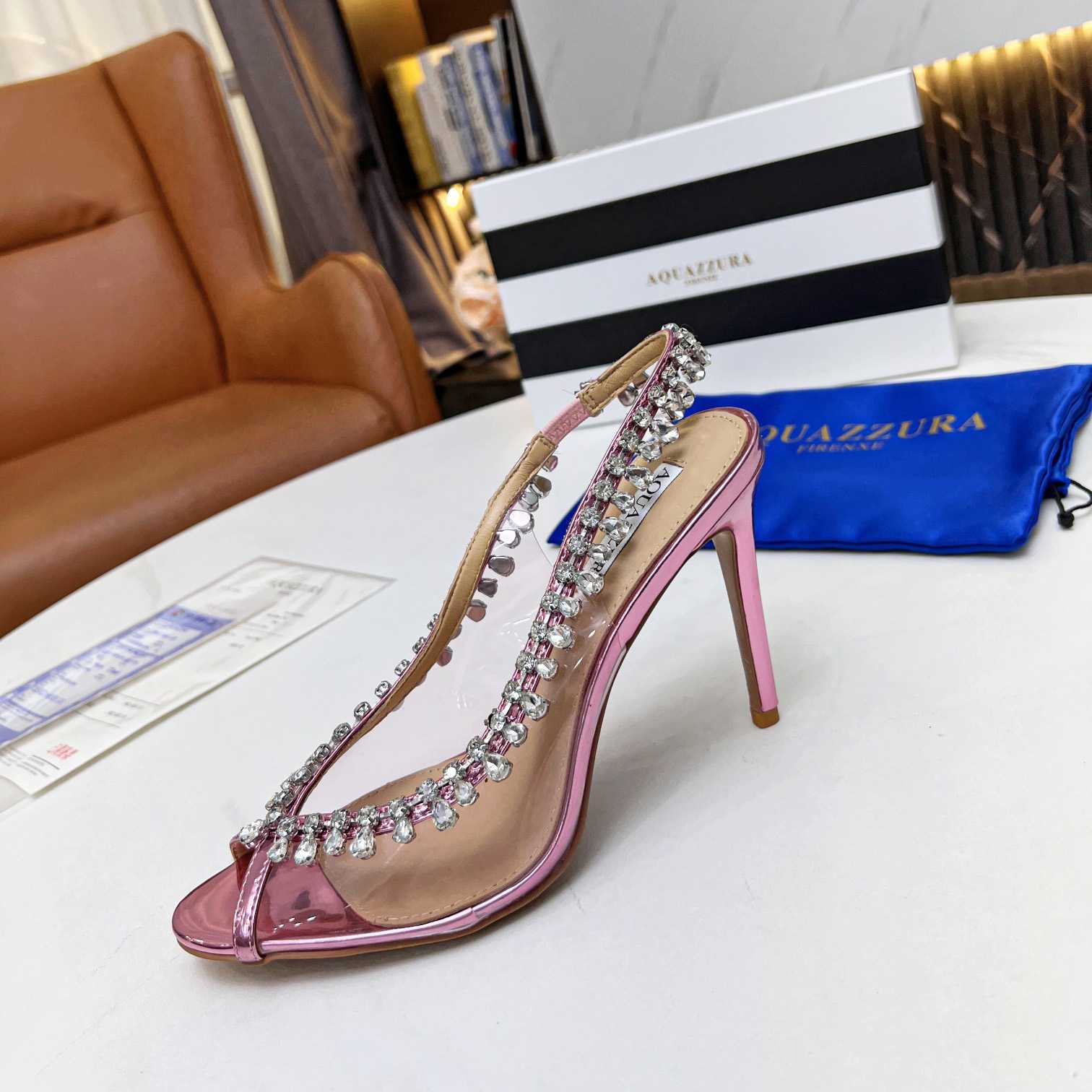 Aquazzura Temptation Crystal Sandal 105 - PerfectKickZ