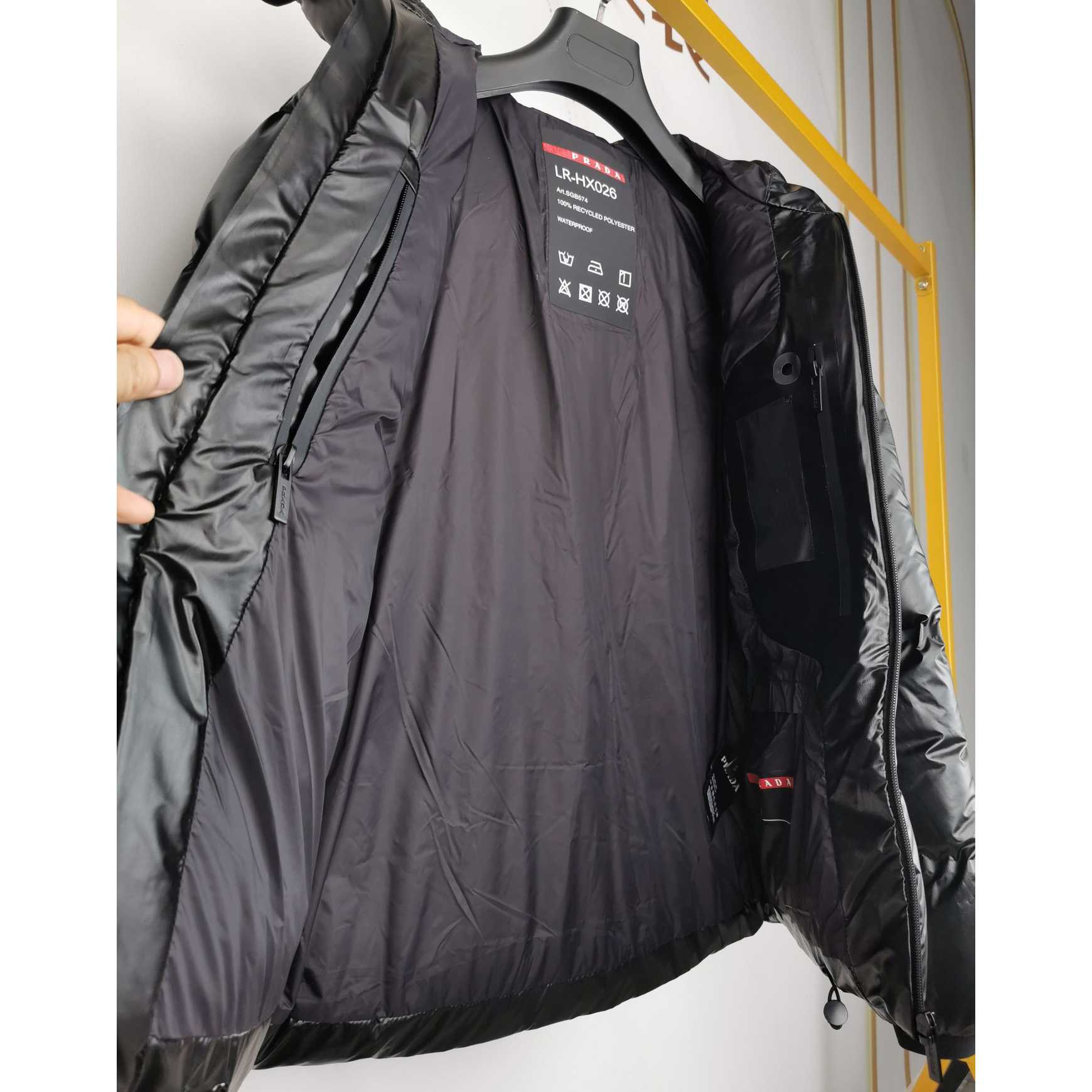 Prada Cropped Technical Nylon Down Jacket - PerfectKickZ