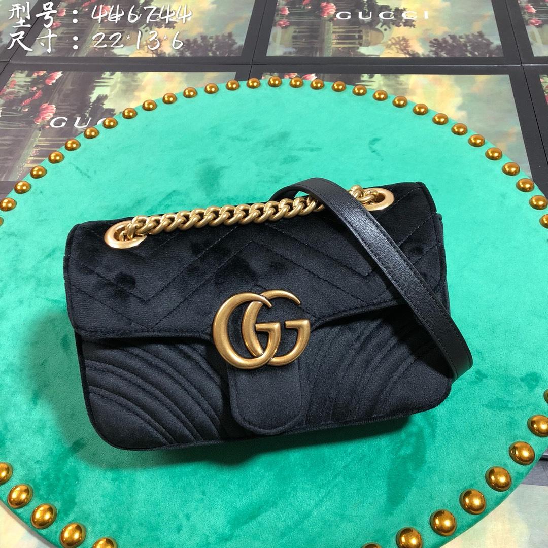 Gucci GG Marmont Mini Shoulder Bag(22-13-6cm) - PerfectKickZ