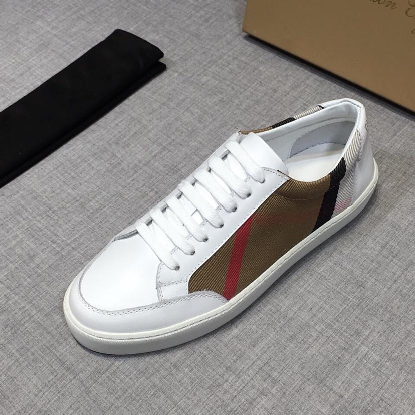 Burberry House Check And Leather Sneakers - PerfectKickZ