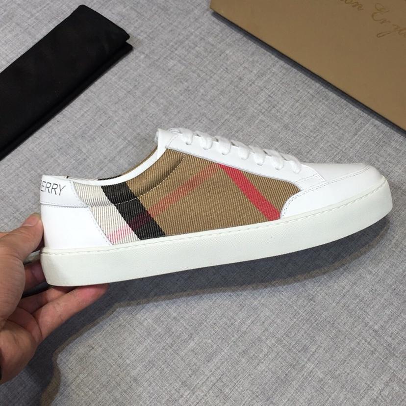 Burberry House Check And Leather Sneakers - PerfectKickZ