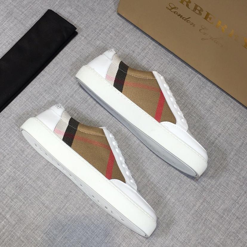 Burberry House Check And Leather Sneakers - PerfectKickZ