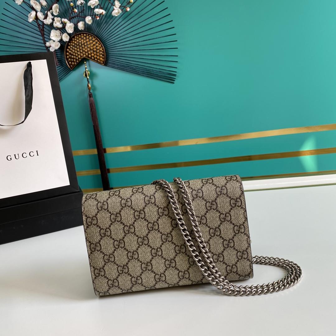 Gucci Dionysus GG Supreme Chain Wallet(20-13.5-4CM) - PerfectKickZ