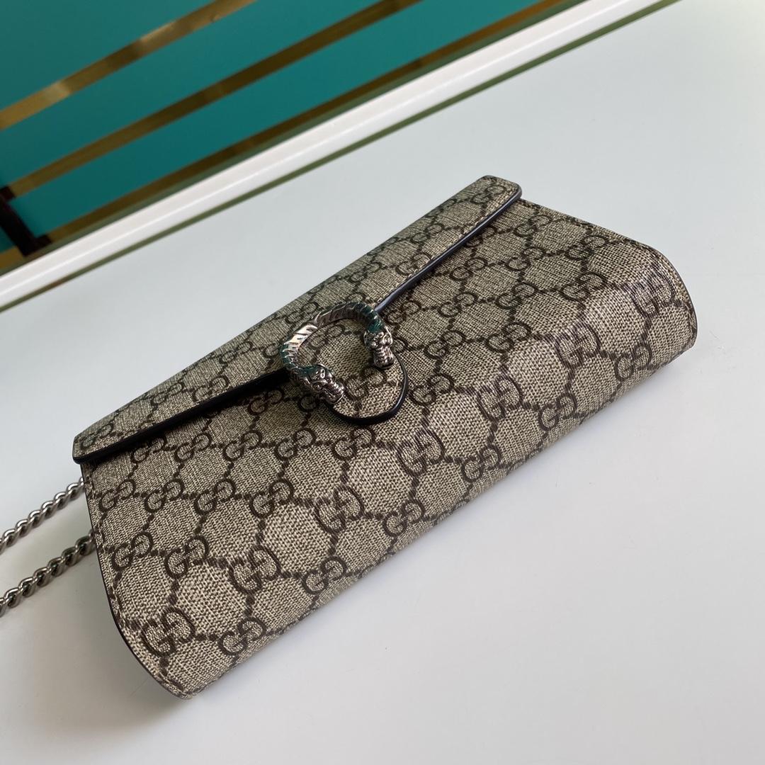Gucci Dionysus GG Supreme Chain Wallet(20-13.5-4CM) - PerfectKickZ