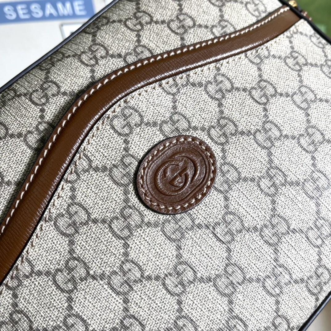 Gucci Messenger Bag With Interlocking G(25.5-20-6cm) - PerfectKickZ