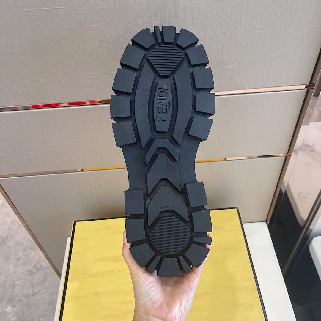 Fendi Black Leather Lace-Ups - PerfectKickZ