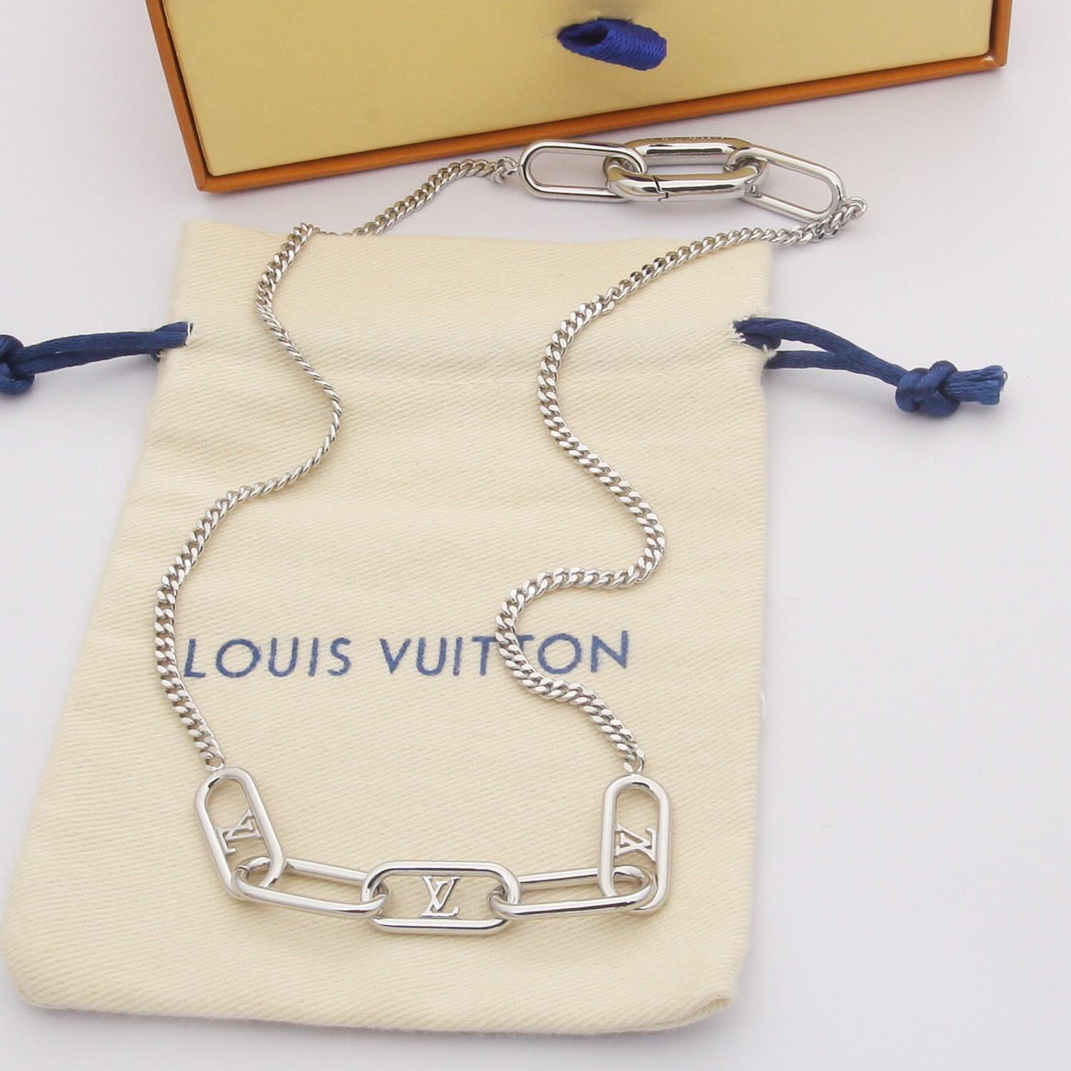 Louis Vuitton Mini Signature Chain Necklace   M00324 - PerfectKickZ