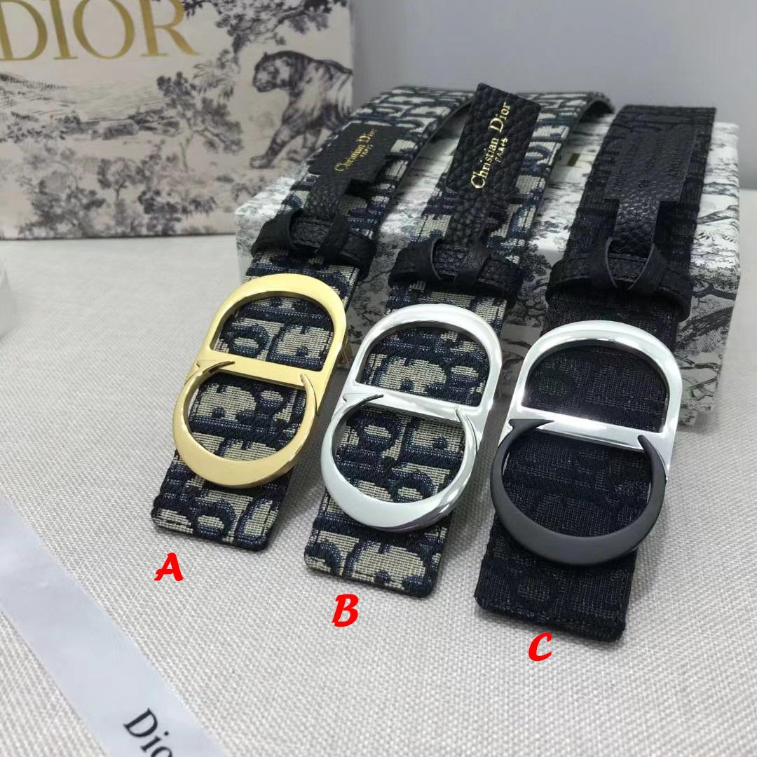 Dior Leather Belt With 'CD' Buckle - PerfectKickZ