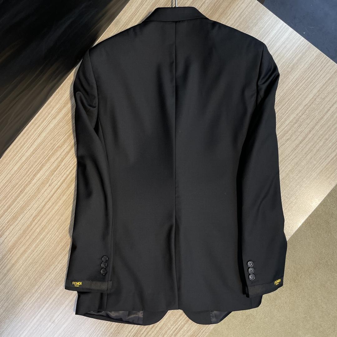 Fendi Black Cotton Blazer & Pants - PerfectKickZ