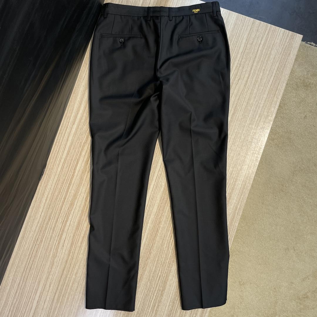 Fendi Black Cotton Blazer & Pants - PerfectKickZ