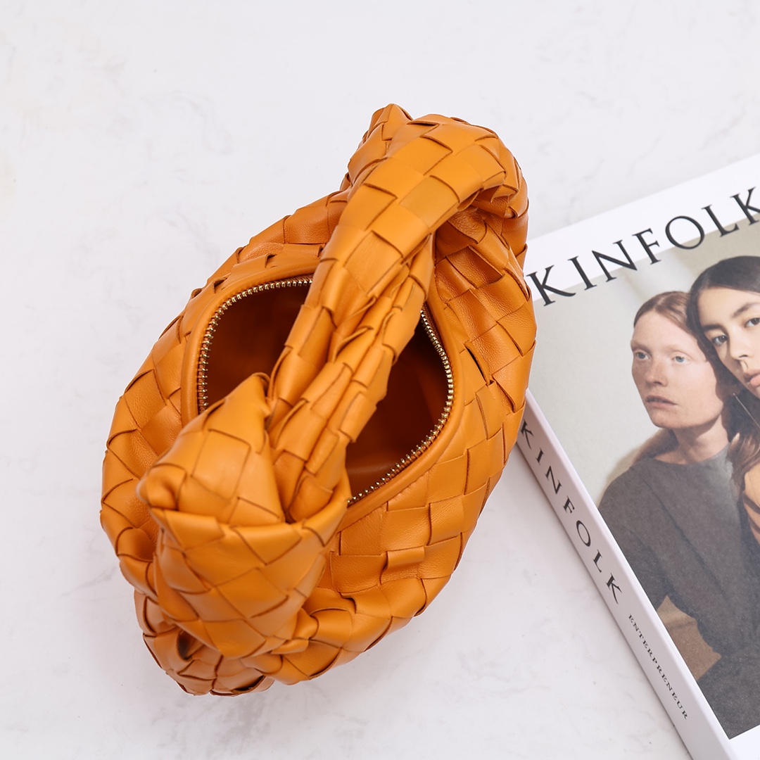 Bottega Veneta Mini Jodie Leather Top Handle Bag(28-23-8cm) - PerfectKickZ