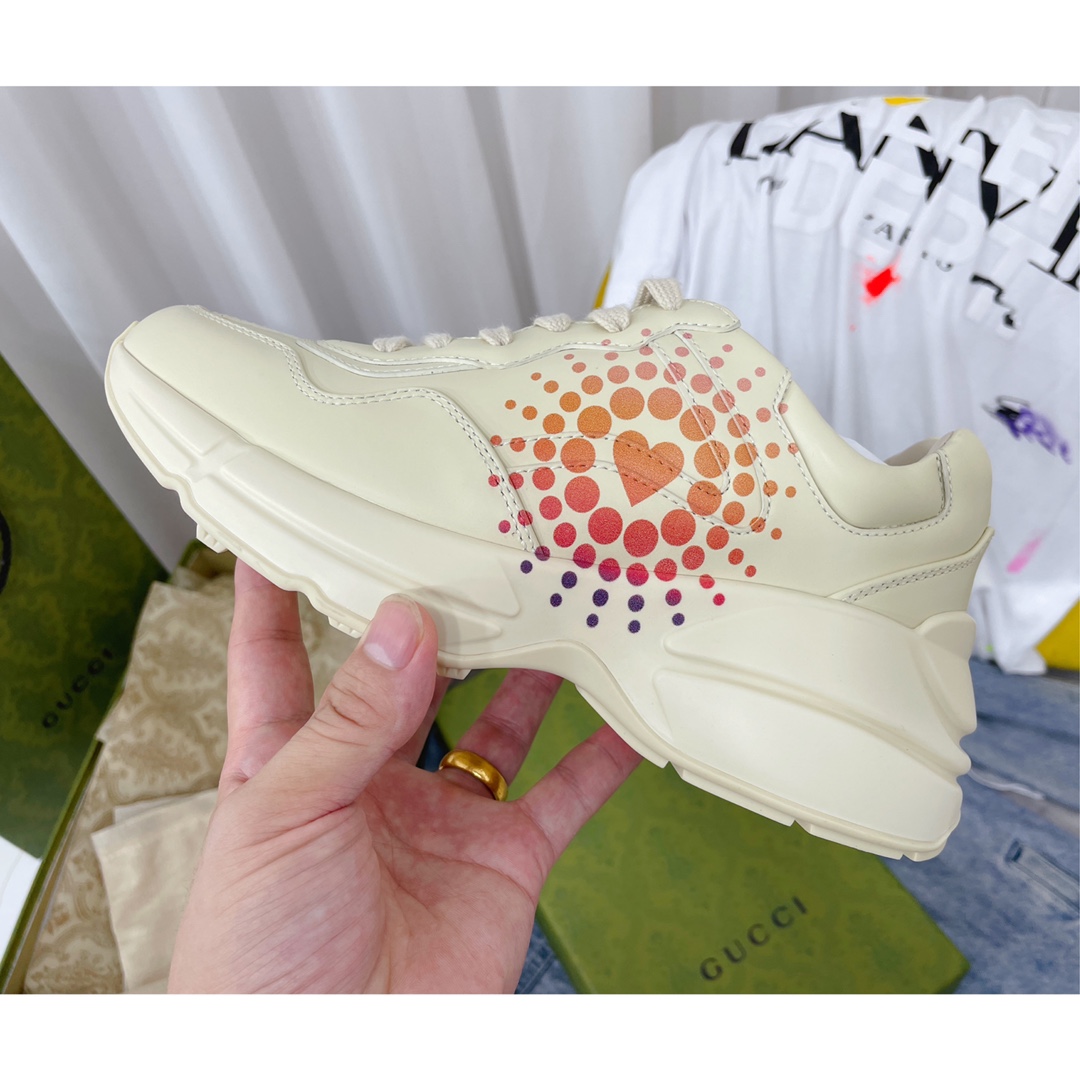 Gucci Men's Rhyton Leather Sneaker - PerfectKickZ