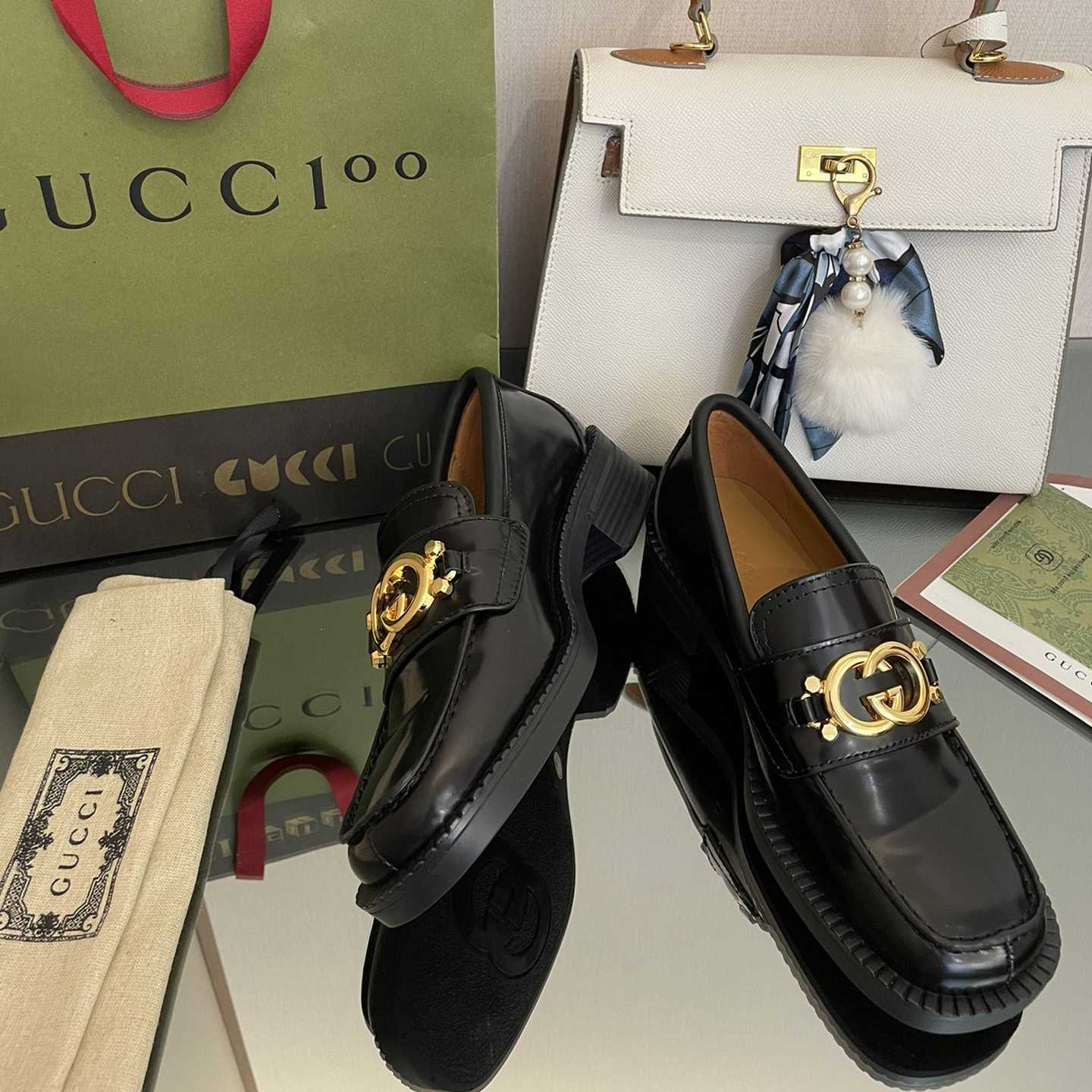 Gucci Women's Loafer With Interlocking G - PerfectKickZ