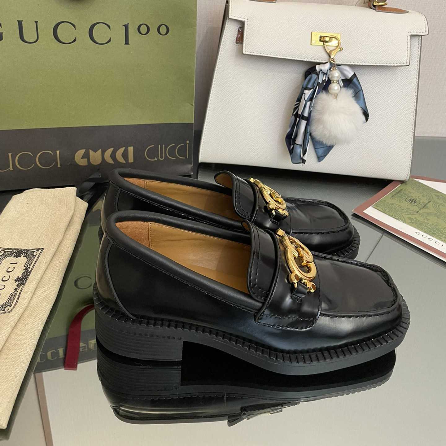 Gucci Women's Loafer With Interlocking G - PerfectKickZ