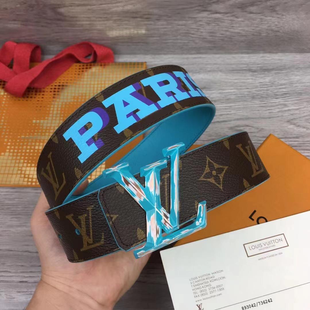 Louis Vuitton LV Pyramide Cities Exclusive 40MM Reversible Belt—Paris - PerfectKickZ