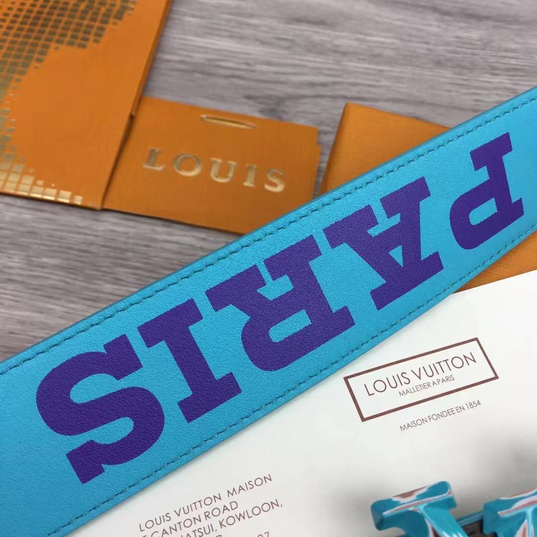 Louis Vuitton LV Pyramide Cities Exclusive 40MM Reversible Belt—Paris - PerfectKickZ