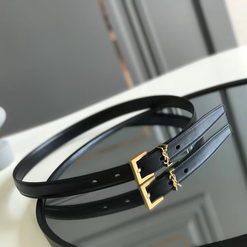 Saint Laurent Leather Belt  (20mm/30mm) - PerfectKickZ