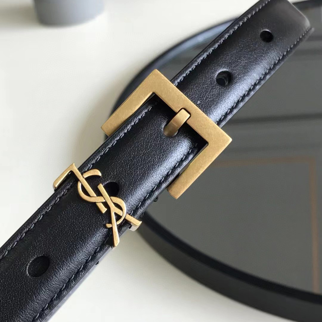 Saint Laurent Leather Belt  (20mm/30mm) - PerfectKickZ