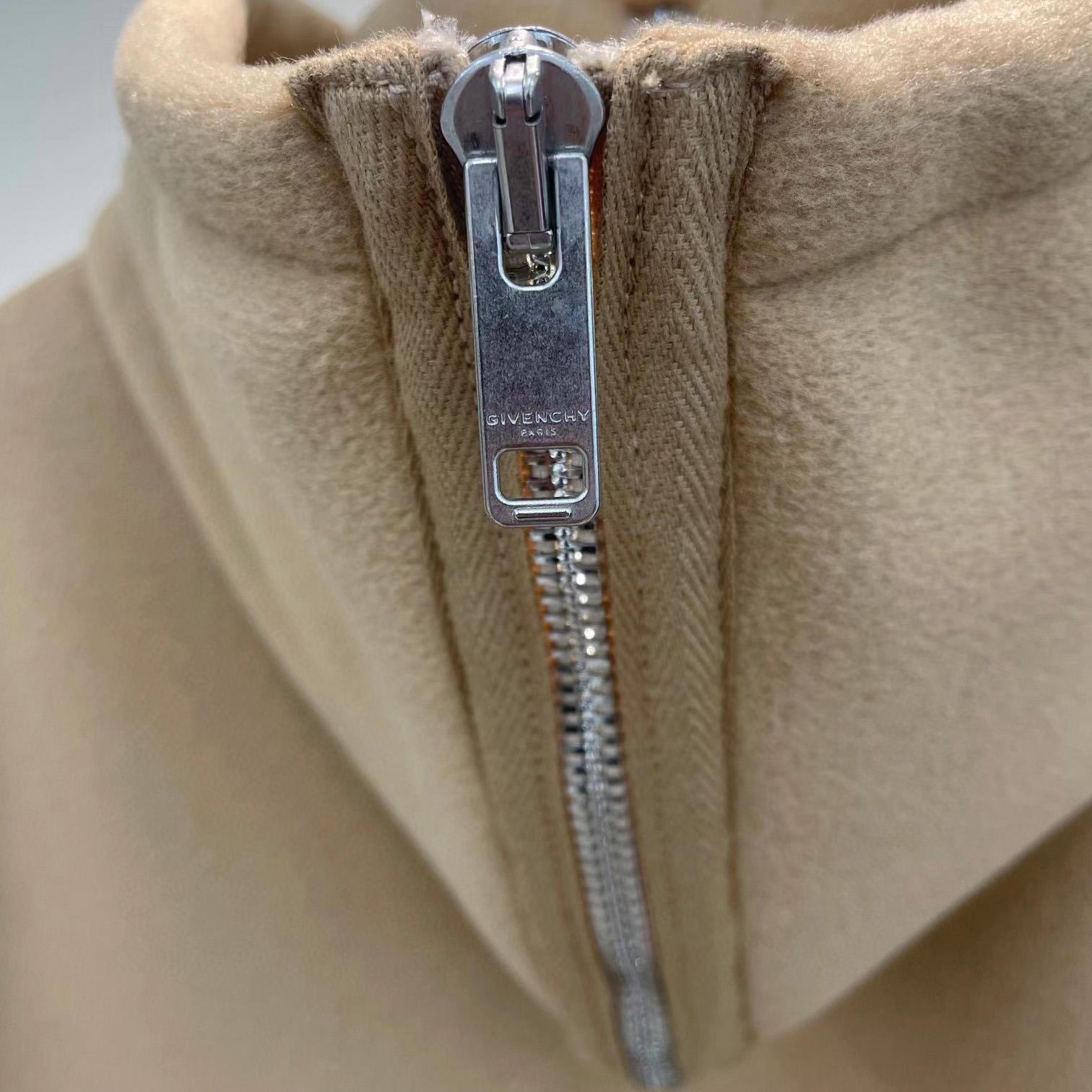 Givenchy New Hooded Bomber Jacket In Wool And Givenchy Leather - PerfectKickZ