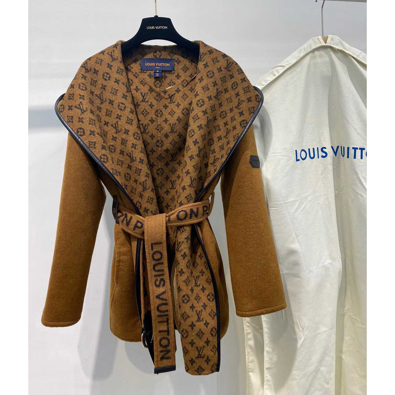 Louis Vuitton Signature Double Face Short Wrap Coat     - PerfectKickZ