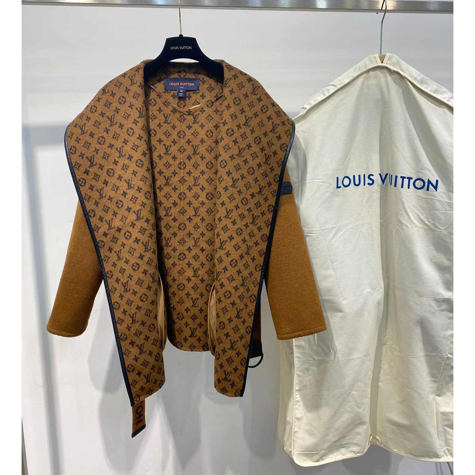Louis Vuitton Signature Double Face Short Wrap Coat     - PerfectKickZ