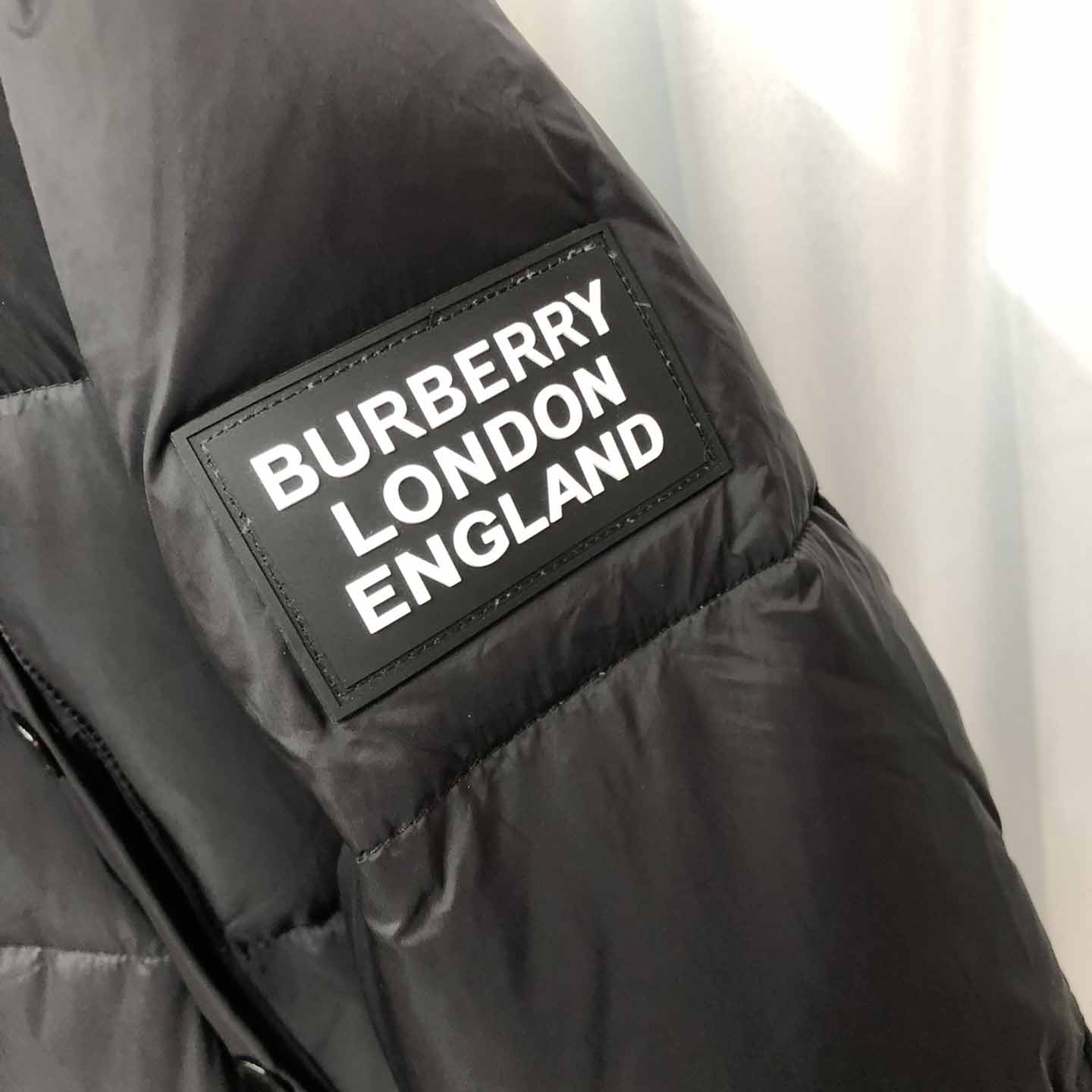 Burberry Logo Appliqué Nylon Puffer Coat - PerfectKickZ
