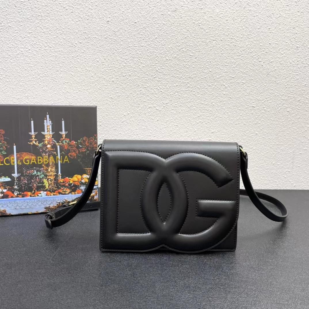 Dolce & Gabbana Calfskin DG Logo Crossbody Bag(20-16-5cm) - PerfectKickZ