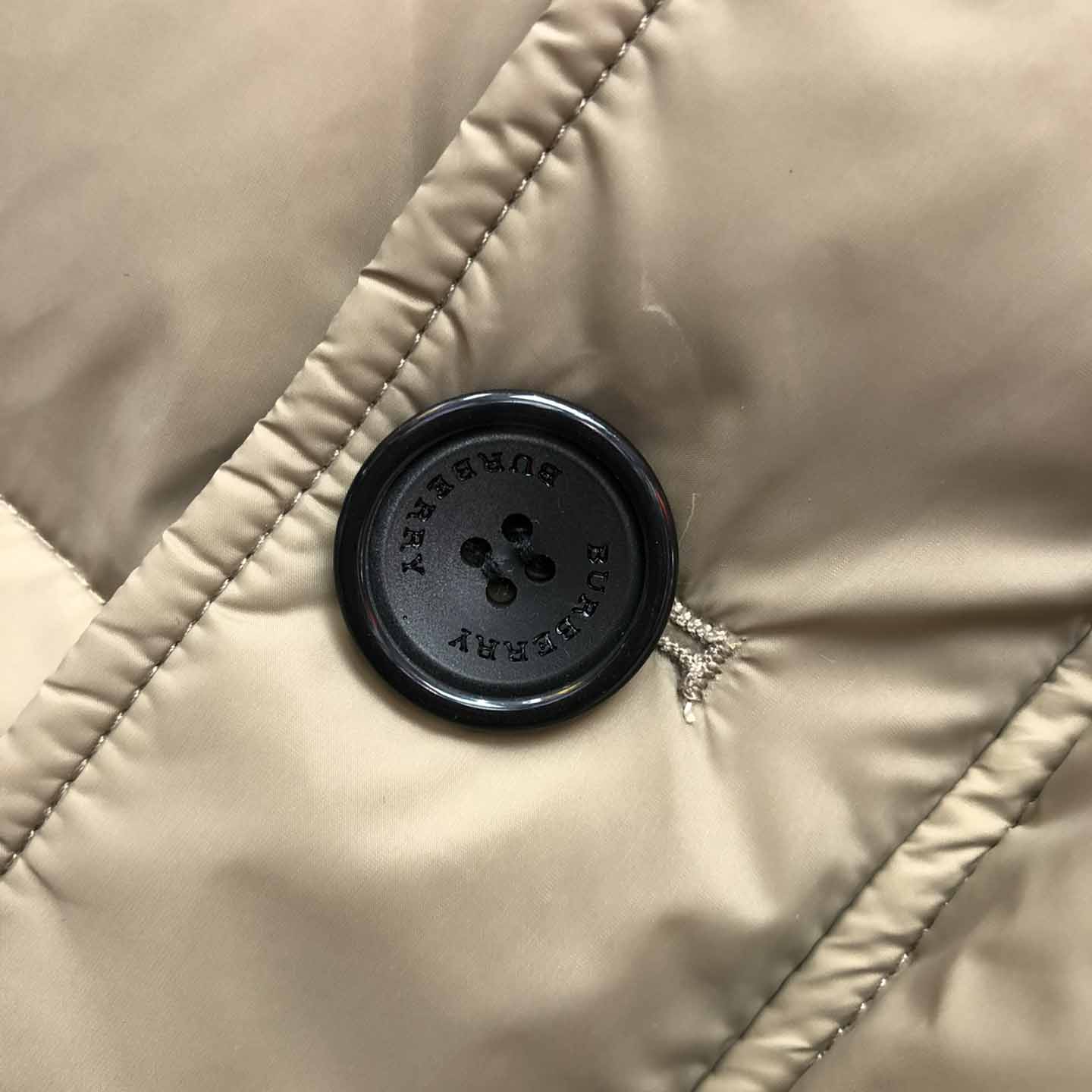 Burberry Logo Appliqué Nylon Puffer Coat - PerfectKickZ