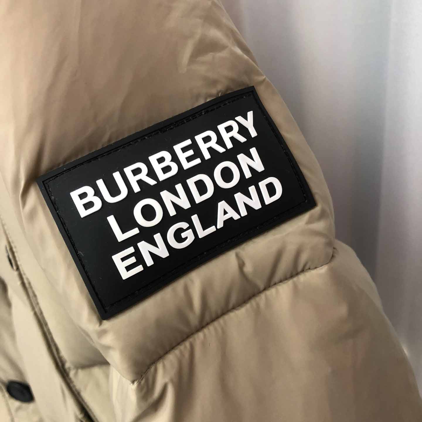 Burberry Logo Appliqué Nylon Puffer Coat - PerfectKickZ