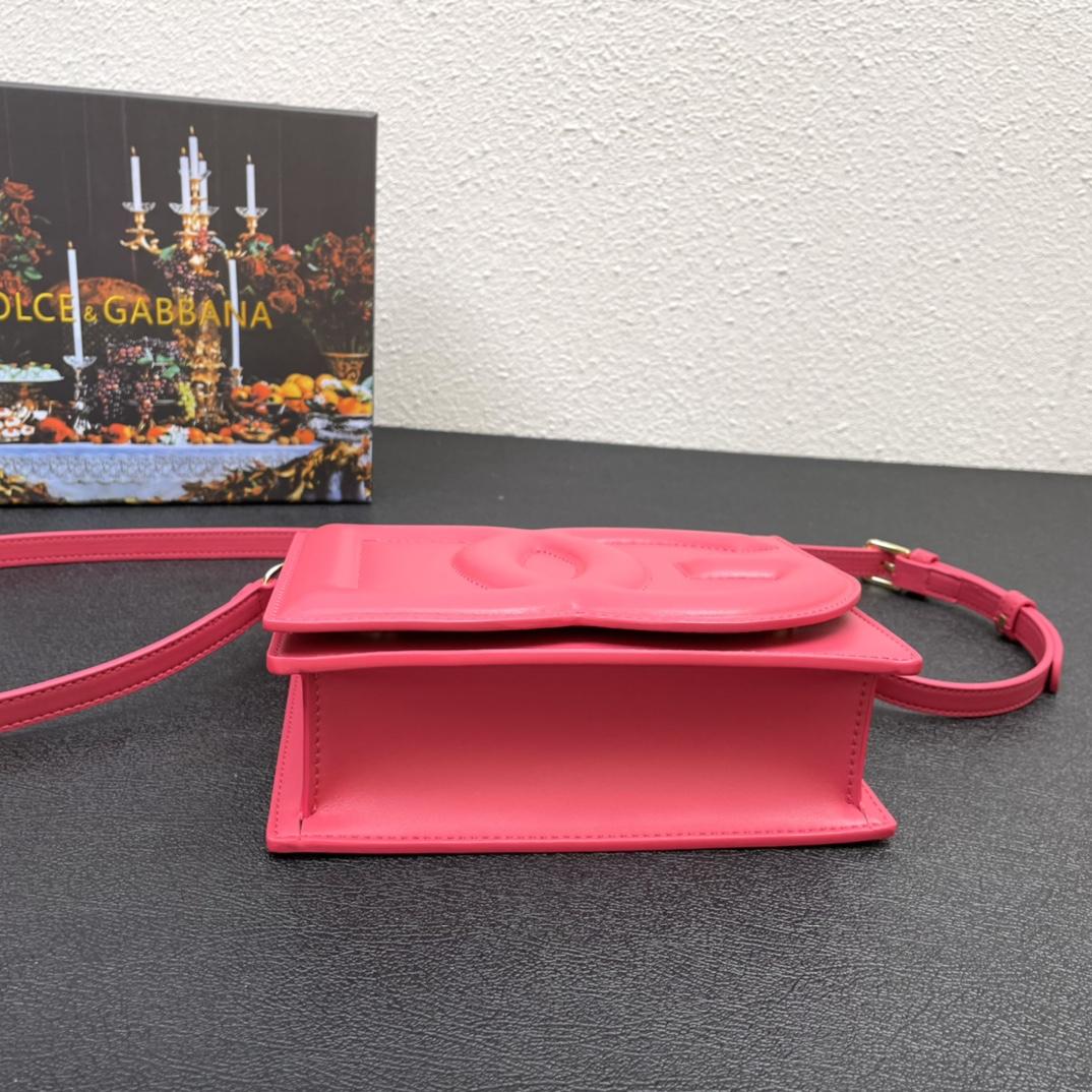 Dolce & Gabbana Calfskin DG Logo Crossbody Bag(20-16-5cm) - PerfectKickZ