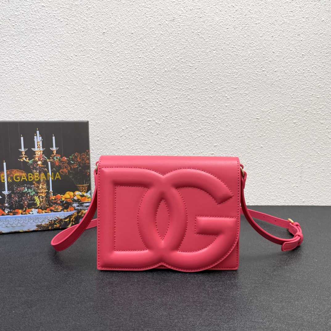 Dolce & Gabbana Calfskin DG Logo Crossbody Bag(20-16-5cm) - PerfectKickZ