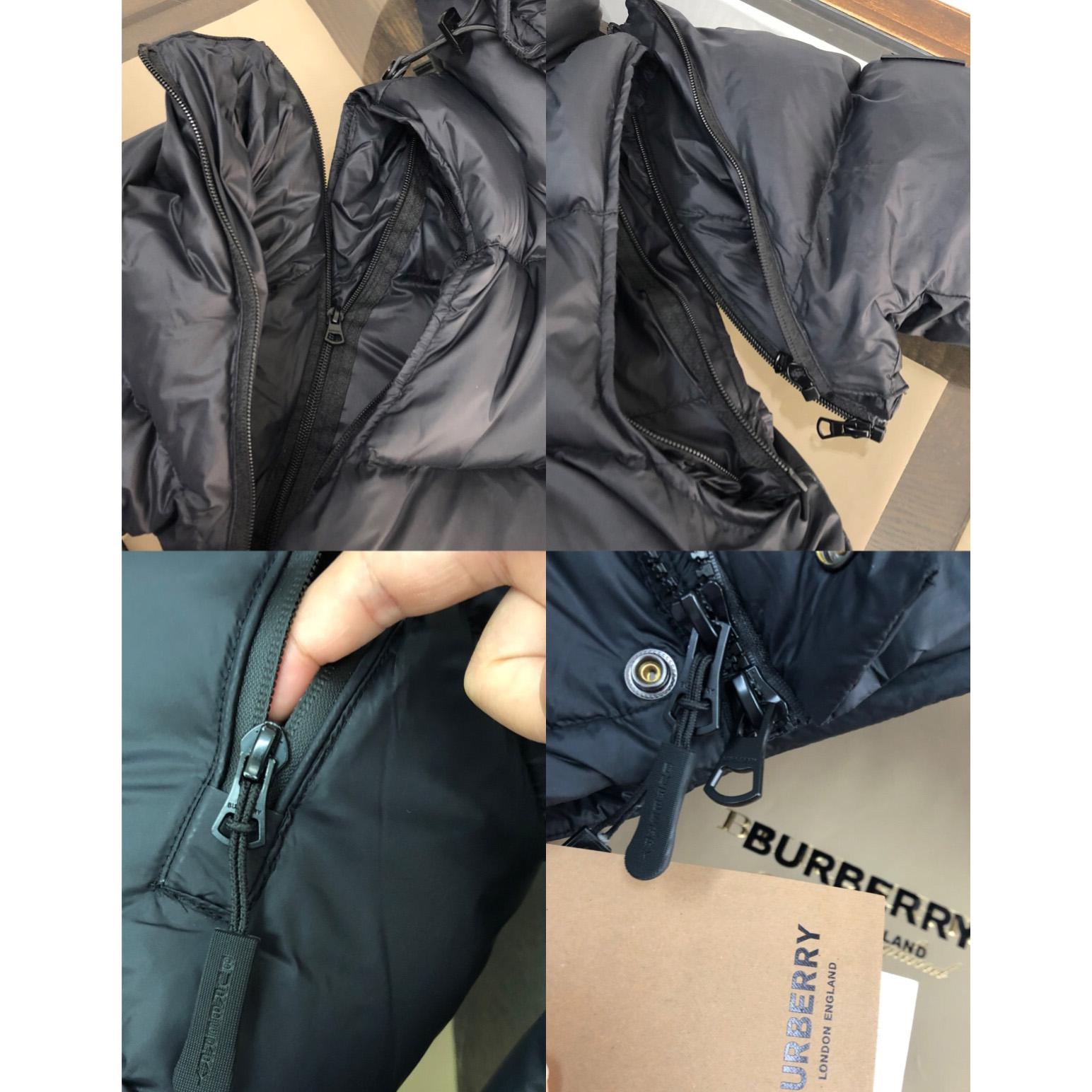 Burberry Hooded Quilted Nylon Down Jacket With Detachable Sleeves - PerfectKickZ