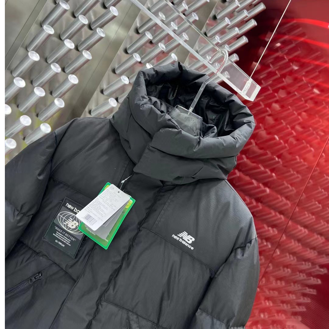 New Balance Hooded Puffer Short Down Jacket - PerfectKickZ