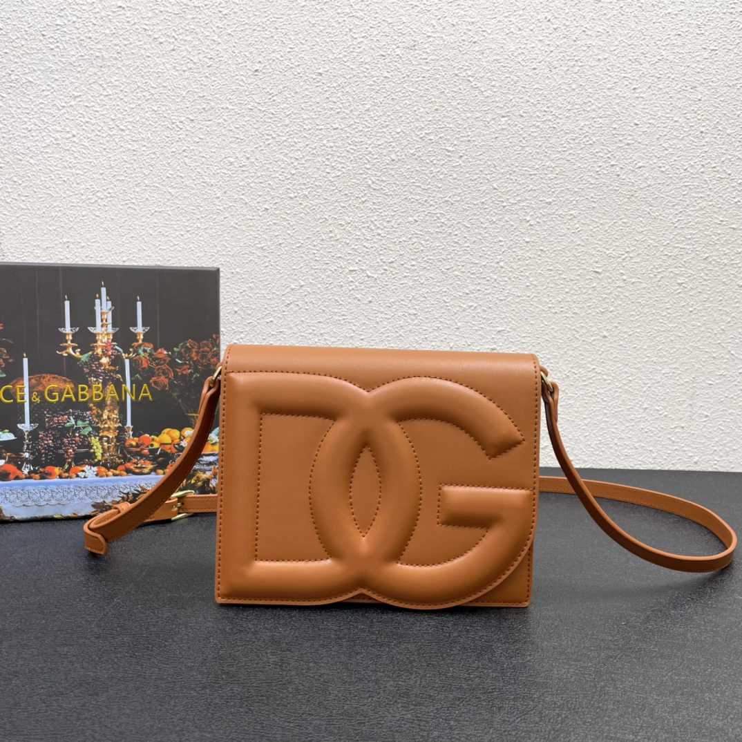 Dolce & Gabbana Calfskin DG Logo Crossbody Bag(20-16-5cm) - PerfectKickZ