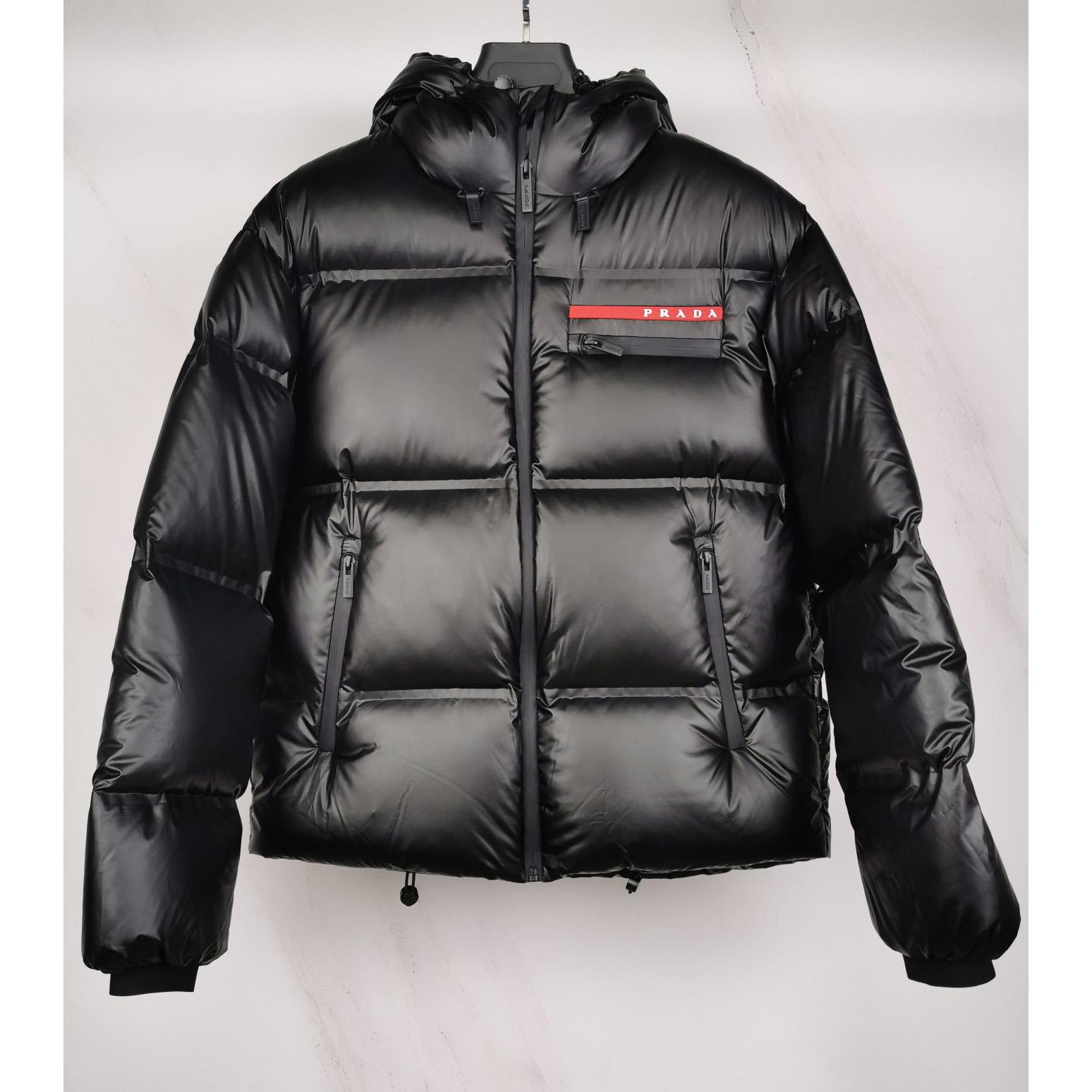 Prada Light Nylon Hooded Puffer Jacket - PerfectKickZ