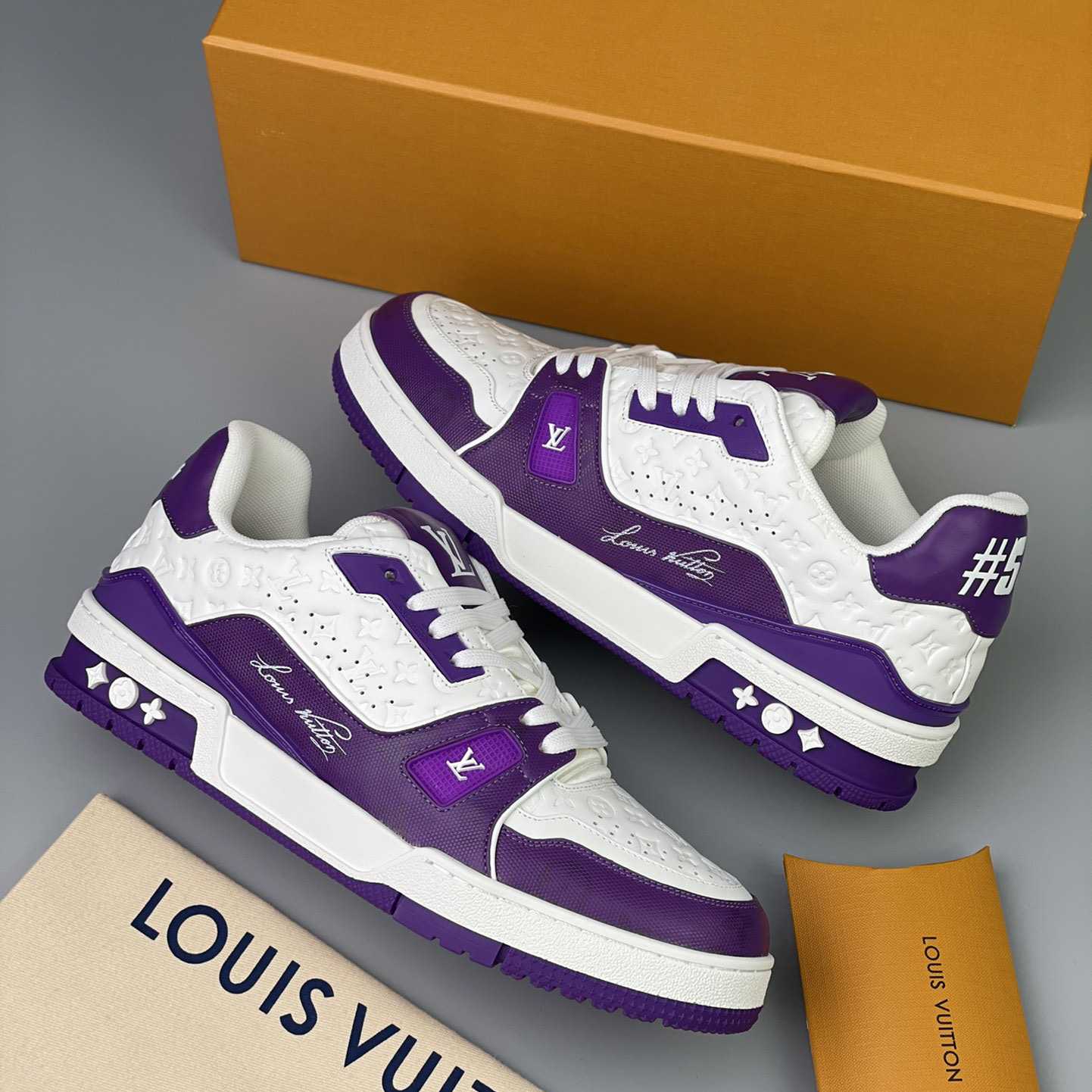 Louis Vuitton Trainer Sneaker (Upon UK Size) - PerfectKickZ