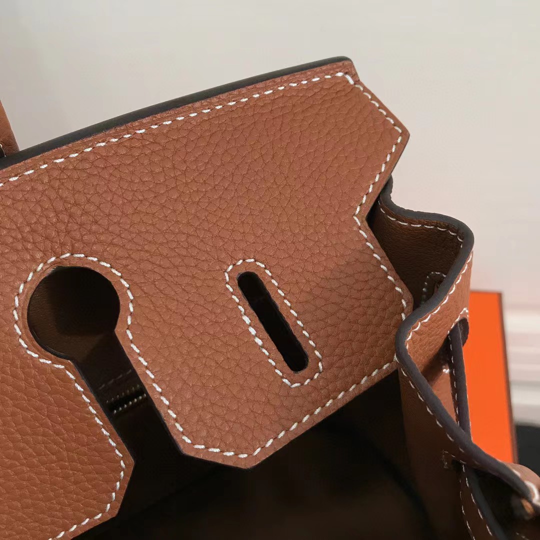 Hermes Birkin 30 Fjord Leather Gold Handbag （30-22-16CM） - PerfectKickZ
