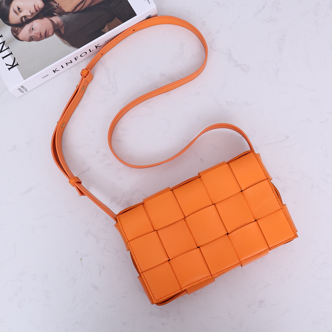 Bottega Veneta Cassette Intreccio Leather Cross-Body Bag(23-15-5cm) - PerfectKickZ