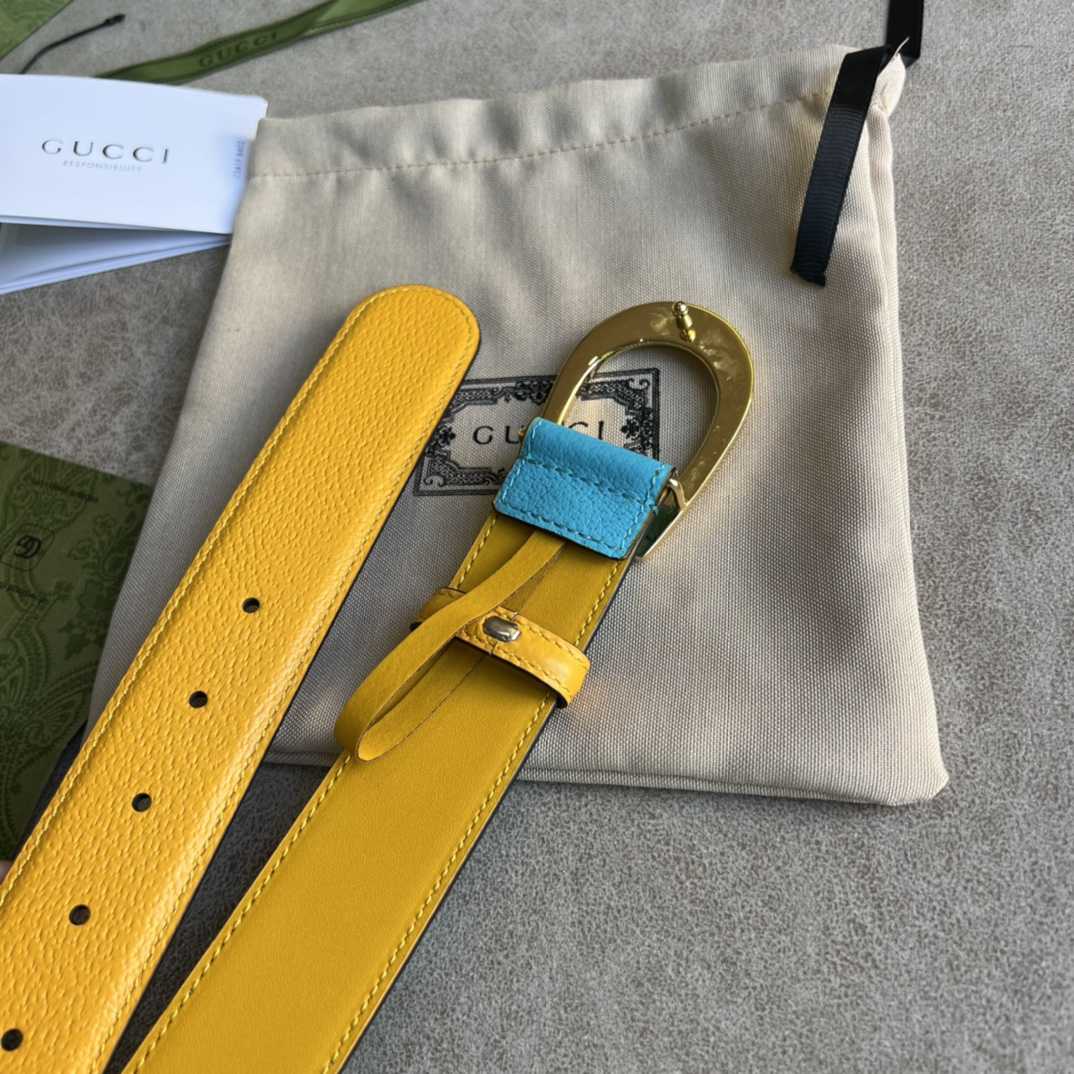 Gucci Two-Tone Belt With G Buckle - 