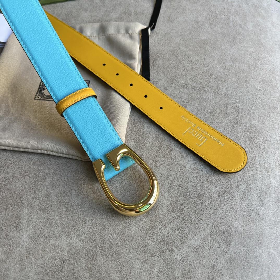 Gucci Two-Tone Belt With G Buckle - 