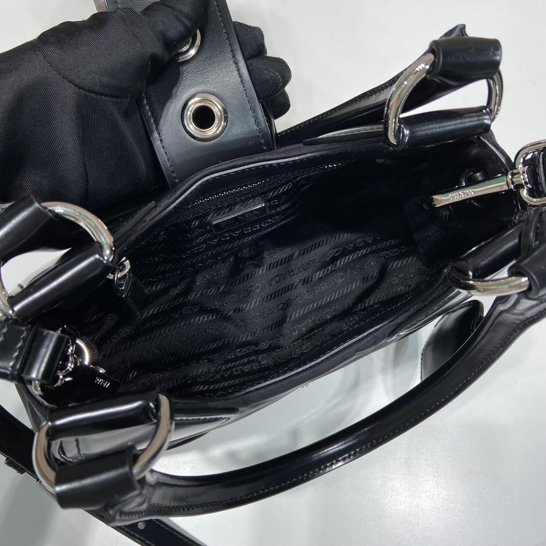 Prada Moon Re-Nylon And Leather Bag(22.5-16-7.5cm) - PerfectKickZ