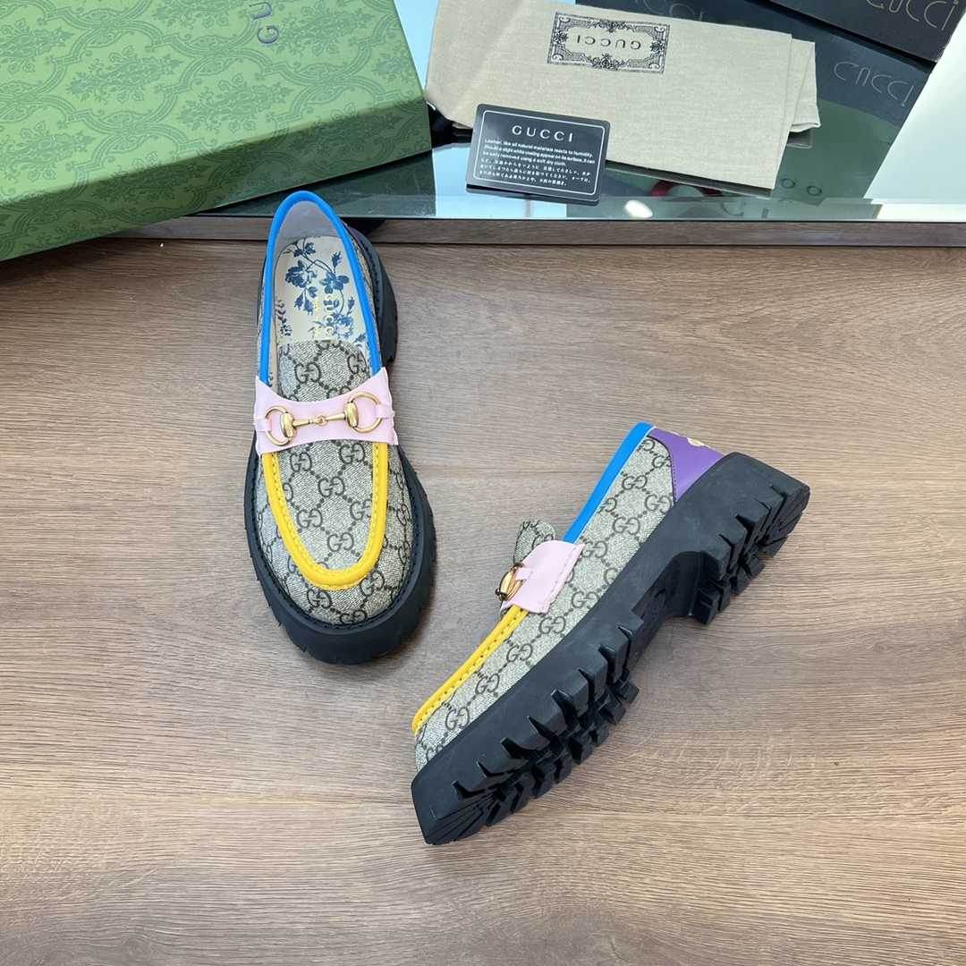 Gucci Women's GG Lug Sole Loafer - PerfectKickZ
