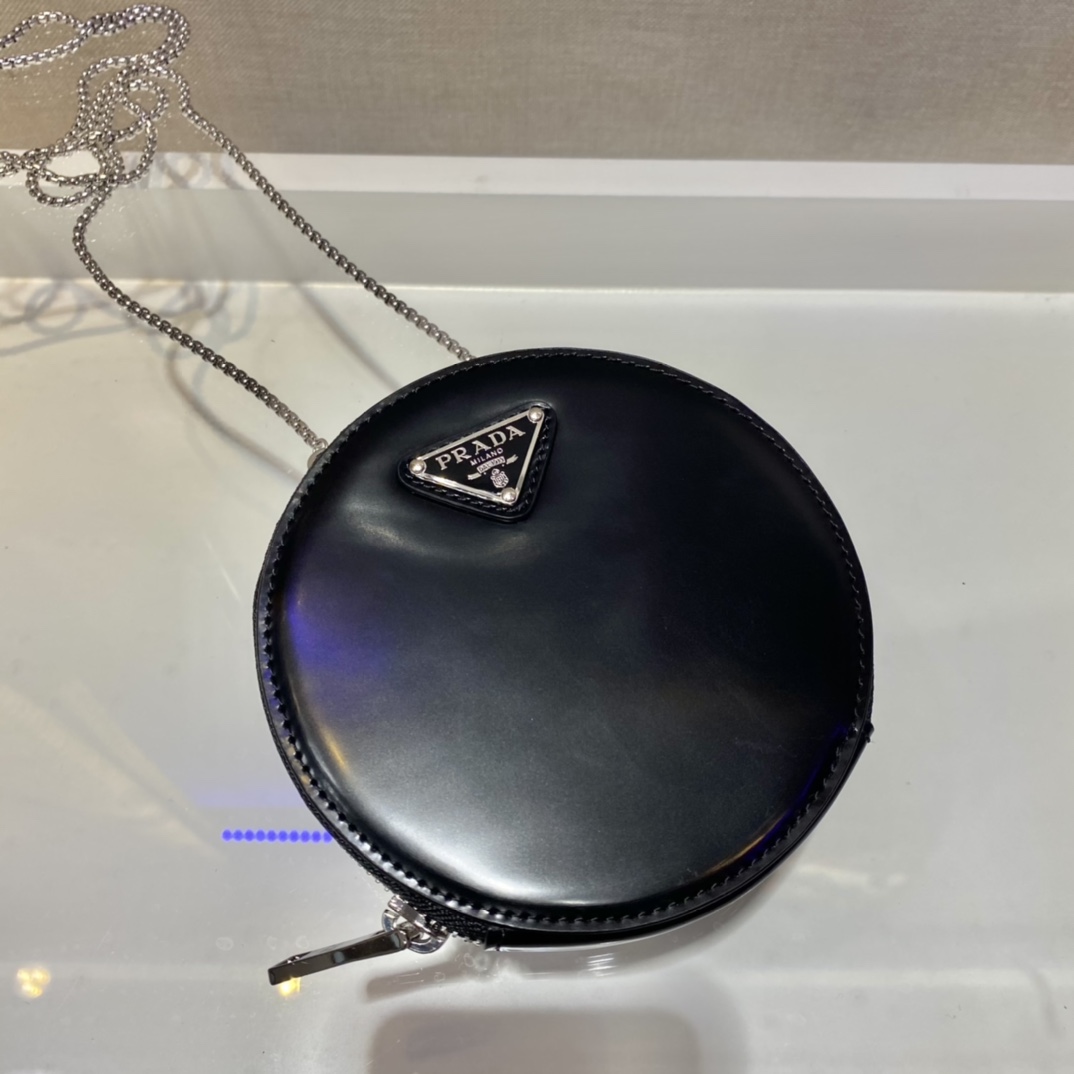 Prada Logo Leather Shoulder Bag(12-12-2cm) - PerfectKickZ
