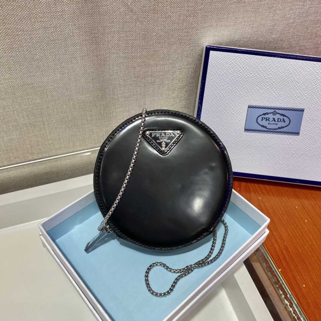 Prada Logo Leather Shoulder Bag(12-12-2cm) - PerfectKickZ