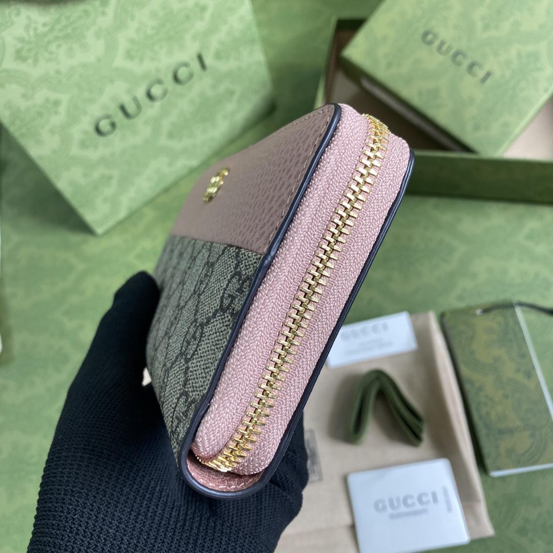 Gucci GG Marmont Zip Around Wallet(19-10-3.5cm)    - PerfectKickZ