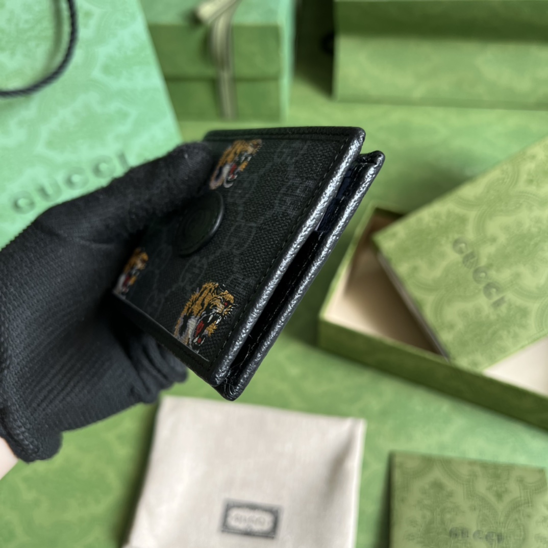 Gucci Wallet With Tiger Print(11-8.5-3cm)    - PerfectKickZ